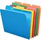 Pendaflex Ready-Tab File Folders, Letter Size, 3 Tab, Assorted Colors, 50/Box (42338)