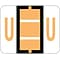 Smead BCCR Labels File Folder Label, U, Light Orange, 500 Labels/Pack (67091)