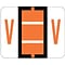 Smead BCCR Labels File Folder Label, V, Dark Orange, 500 Labels/Pack (67092)