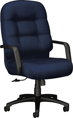 HON® 2091 Pillow-Soft™ Polyester High Back Swivel/Tilt Chair, Mariner, Seat: 22W x 21D, Back: 22W x 23 1/2H