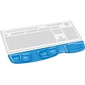 Fellowes Gel Keyboard Palm Support with Microban, Non-Skid Backing, Blue (9183101)