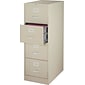 Quill Brand® Commercial 4 File Drawer Vertical File Cabinet, Locking, Putty/Beige, Legal, 26.5"D (13449D)