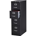 Quill Brand® 4 File Drawers Vertical File Cabinet, Locking, Black, Letter, 26.5D (13444D)