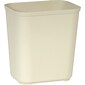 Rubbermaid Polyester Fire-Resistant Wastebasket, 7 Gallons, Beige (FG254300BEIG)