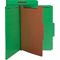 Smead Top Tab Classification Folders, Legal Size, Green, 2 Expansion, 10/Bx