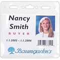Baumgartens Badge Holder, Convention Style, Clear, 4 x 3, 50/Pk (BAU67830)