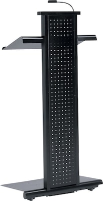 Safco Group Lighted Lectern, Black, 51H x 22W x 18D