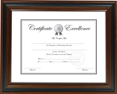 Quill Brand® Plastic Certificate Frame (53129/20190)