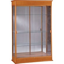 Waddell Varsity Series Display Case, Autumn Oak, 77H x 48W x 18D