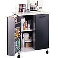 Safco 29.5W x 22.75D Laminate Refreshment Stand, Black (8963BL)