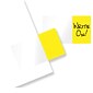 Redi-Tag Easy-To-Read Self-Stick Index Tabs, 1" Wide Yellow, 50 Tabs/Pack (76805)