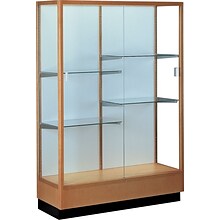 Waddell Heritage Series Display Case, Honey Maple, 70H x 48W x 18D