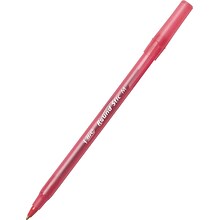 BIC® Round Stic® Xtra Life Ballpoint Pens, Medium Point, Red, 432/Carton (GSM11REDCT)