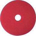 3M 16 Buffing Floor Pad, Red, 5/Carton (510016)