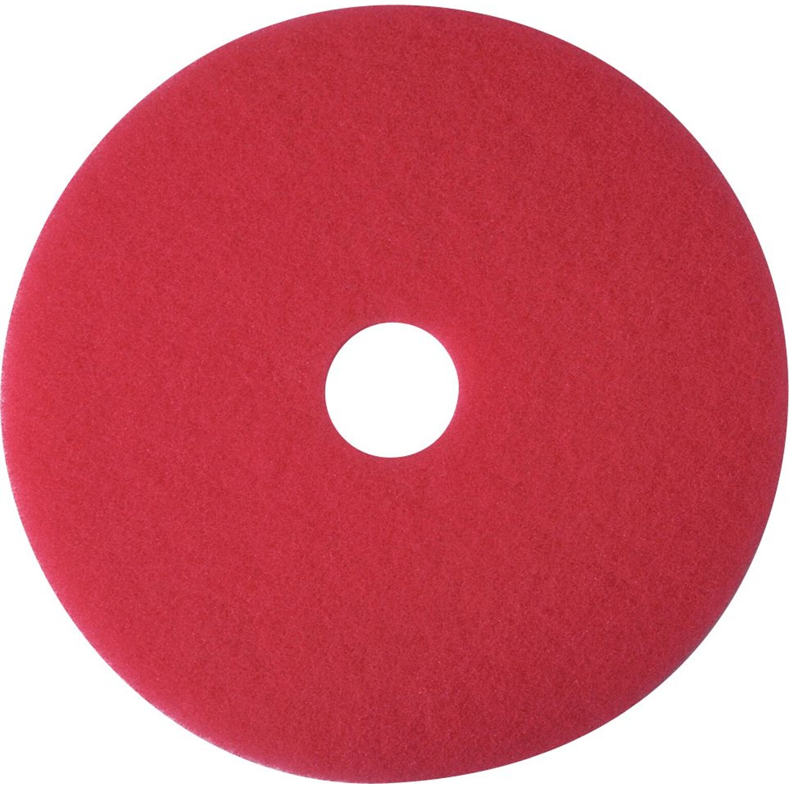3M 16 Buffing Floor Pad, Red, 5/Carton (510016)