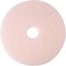 3M 20 Burnish Floor Pad, Pink, 5/Carton (360020)