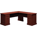 Bush Business Furniture Syndicate 72W x 72D L-Desk, Harvest Cherry