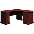 Bush Business Furniture Syndicate 60W x 60D L-Desk, Harvest Cherry