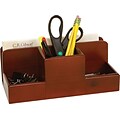 C.R. Gibson® Desk Accessories; Mahagony Birch Supply Caddy
