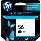 HP 56 Black Standard Yield Ink Cartridge   (C6656AN#140)