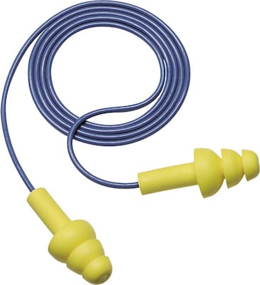 3M™ E-A-R™ UltraFit™ Earplugs; Corded, Premolded, Yellow, 25 dB, 100 Pairs/Box