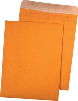 Quality Park Redi-Seal Catalog Envelope, 9 x 12, Brown, 100/Box (43511)