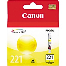 Canon 221 Yellow Standard Yield Ink Cartridge   (2949B001)