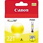 Canon 221 Yellow Standard Yield Ink Cartridge   (2949B001)