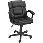 Buy 1 Get 1 Free Quill Brand® Montessa II Luxura Faux Leather Computer and Desk Chair, Black