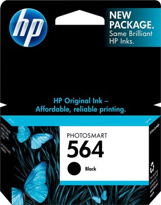 HP 564 Black Standard Yield Ink Cartridge   (CB316WN#140)