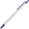 Staples® Simply Retractable Ballpoint Pens; Medium Point, Blue, Dozen