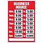 Cosco® Business Hours Sign Kit, 8x12" (098071)