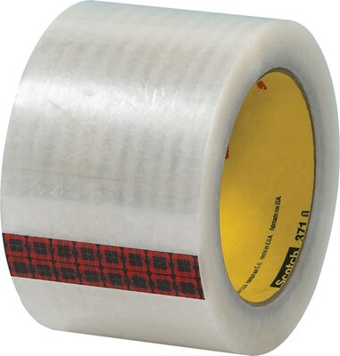 Scotch 371 Hot Melt Packing Tape, 1.9 Mil, 3 x 110  yds., Clear, 24/Carton (TCS3T905371X)