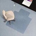 AnchorBar 45x53 Lip Chairmat, Task Series for Carpet up to 1/4