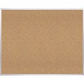 Ghent Natural Cork Bulletin Board with Aluminum Frame, 4H x 10W (AK410)