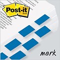 Post-it® Flag 1x1-3/4 2-Pack, Blue, 2400/Carton