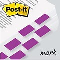 Post-it® Flag 1x1-3/4 2-Pack, Bright Purple, 2400/Carton