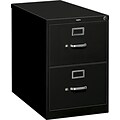 Hon® S380 Series 2-Drawer Vertical File Cabinet, Black, Legal (HS382CPP)