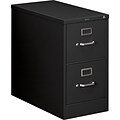 HON® 210 Series 2 Drawer Vertical File Cabinet, Legal, Black 28D (HON212CPP)
