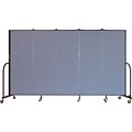 Screenflex Portable Furniture 72Hx113W Privacy Panel, Gray (CFSL605)