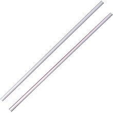 Dixie Stirrers/Sipper Straws by GP PRO, White and Red Striped, 1000/Box (HS5CC)