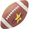 Champions Water-Resistant Rubber-Covered Sports Ball, Brown, 12 Intermediate Size Football