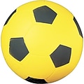 Champions Coated Foam Soccer Sport Ball for Indoor/Outdoor Use, Yellow/Black, 12 oz.