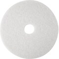 3M Polishing Floor Pad, White, 5/Carton (MMM410017)