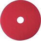 3M 20" Buffing Floor Pad, Red, 5/Carton (MMM510020)
