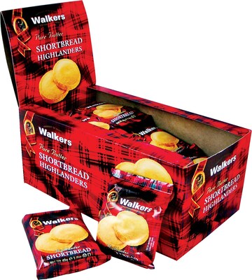 Walkers® Shortbread Highlander Cookies, 1.4 oz. Bags, 24 Bags/Box