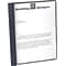 Oxford Clear Front Report Covers with Fasteners, Dark Blue (55838)