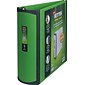 Staples® Better 3 3 Ring View Binder with D-Rings, Green (19936)