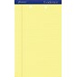 Ampad Notepad, 8.5" x 14", Wide Ruled, Canary, 50 Sheets/Pad, 12 Pads/Pack (20-233)