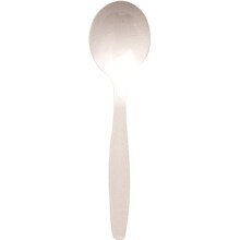 Berkley Square Individually Wrapped Plastic Soup Spoon, Medium-Weight, White, 1,000/Pack (1104000)